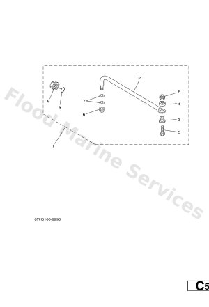 Diagram for STEERING GUIDE ATTACHMENT 1 DIRECTION GUIDE ACCESSOIRE 1