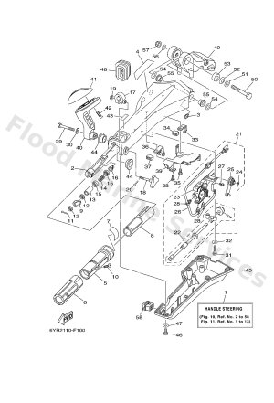 Diagram for TILLER HANDLE BASE ASSEMBLY