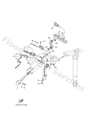 Diagram for TILLER HANDLE F25 COMPLETE 2