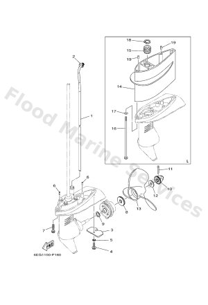 Diagram for LOWER CASING & DRIVE 2