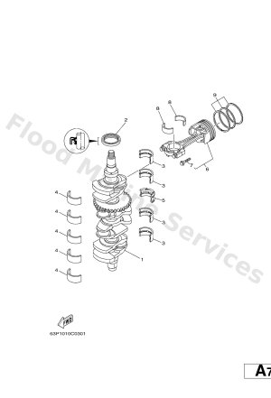 Diagram for CRANKSHAFT & PISTON