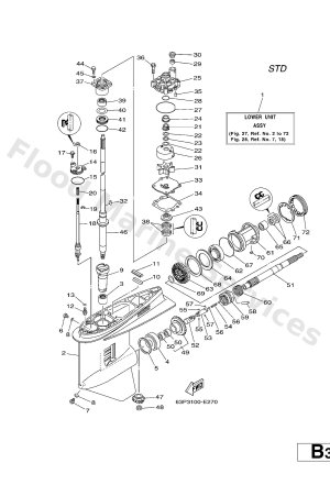 Diagram for LOWER CASING & DRIVE 1