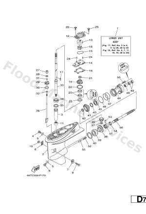 Diagram for LOWER CASING & DRIVE 1