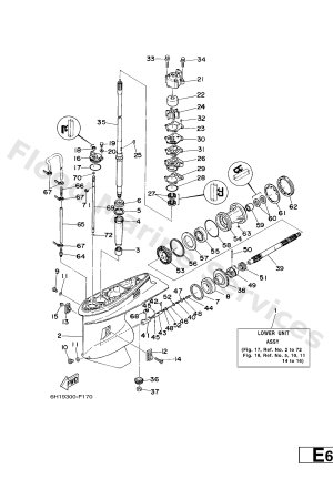 Diagram for LOWER CASING & DRIVE 1