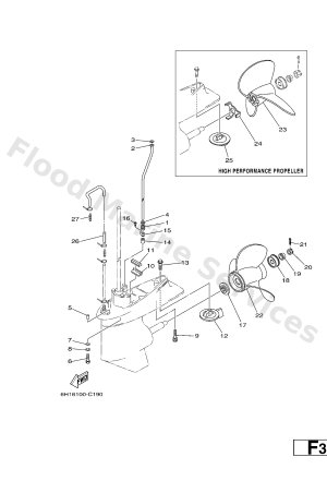 Diagram for LOWER CASING & DRIVE 2