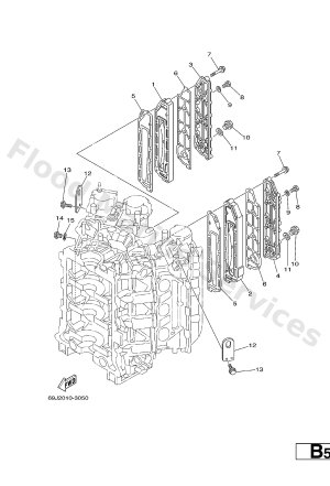 Diagram for CYLINDER. CRANKCASE 3
