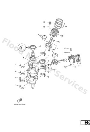 Diagram for CRANKSHAFT. PISTON
