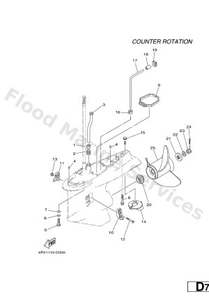 Diagram for LOWER CASING & DRIVE 4