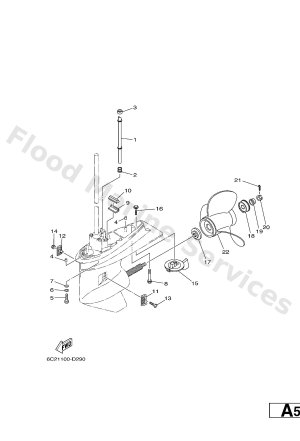 Diagram for LOWER CASING & DRIVE 2