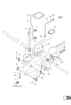 Diagram for LOWER CASING & DRIVE 2