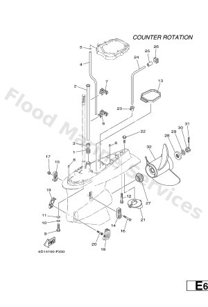 Diagram for LOWER CASING & DRIVE 4