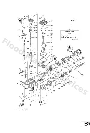 Diagram for LOWER CASING & DRIVE 1