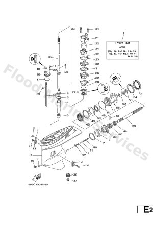 Diagram for LOWER CASING & DRIVE 1