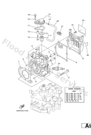 Diagram for CYLINDER & CRANKCASE 1