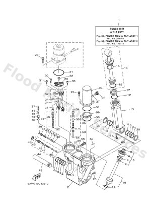 Diagram for POWER TRIM & TILT ASSY 1