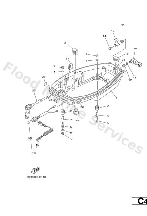 Diagram for BOTTOM COWLING
