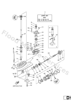 Diagram for LOWER CASING & DRIVE 1