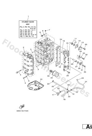 Diagram for CYLINDER & CRANKCASE 1