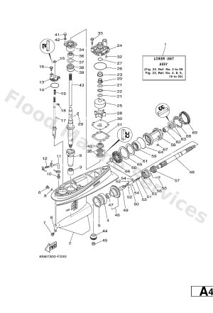 Diagram for LOWER CASING & DRIVE 1