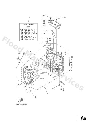 Diagram for CYLINDER & CRANKCASE 1
