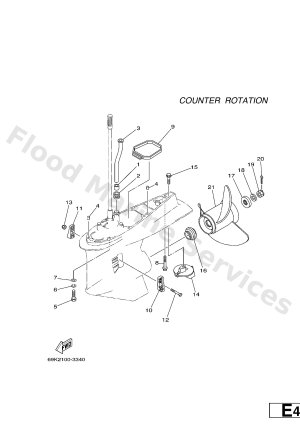 Diagram for LOWER CASING & DRIVE 4