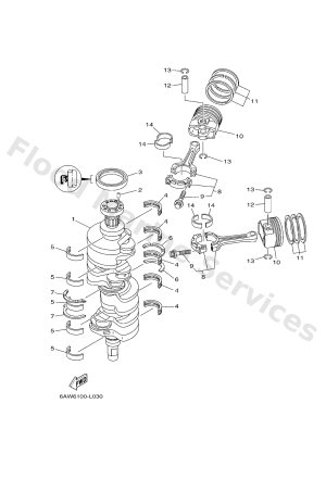 Diagram for CRANKSHAFT & PISTON