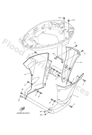 Diagram for BOTTOM COWLING 3