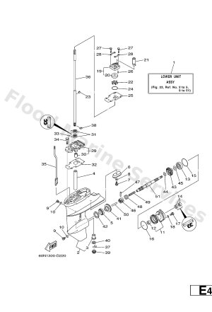 Diagram for LOWER CASING & DRIVE 1