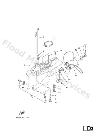 Diagram for LOWER CASING & DRIVE 2