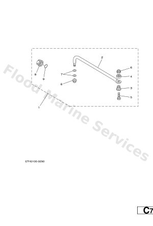 Diagram for STEERING GUIDE ATTACHMENT 1 DIRECTION GUIDE ACCESSOIRE 1