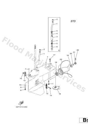Diagram for LOWER CASING & DRIVE 2