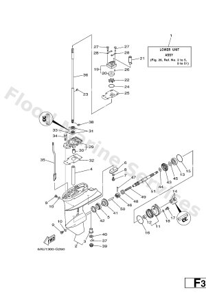 Diagram for LOWER CASING & DRIVE 1