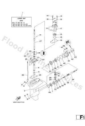 Diagram for LOWER CASING & DRIVE 1