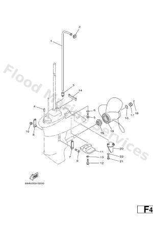 Diagram for LOWER CASING & DRIVE 2