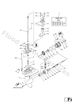 Diagram for LOWER CASING & DRIVE 1