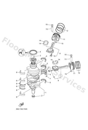 Diagram for CRANKSHAFT & PISTON