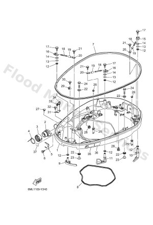 Diagram for BOTTOM COWLING 1