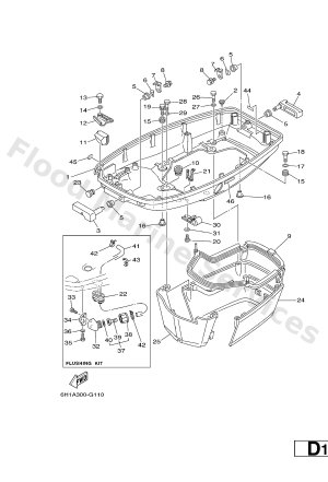 Diagram for BOTTOM COWLING