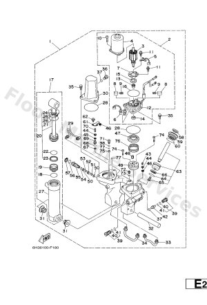 Diagram for POWER TRIM & TILT ASSY