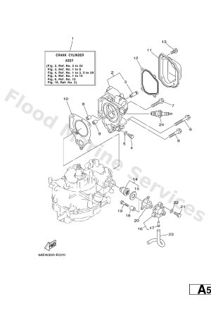 Diagram for CYLINDER & CRANKCASE 1