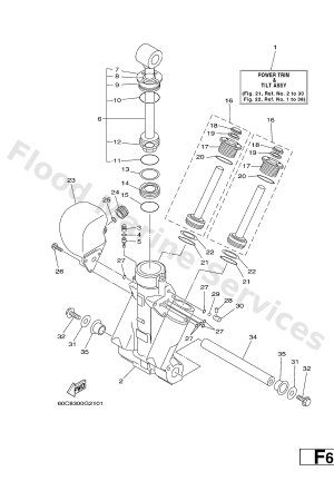 Diagram for POWER TRIM & TILT ASSY 1