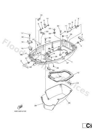 Diagram for BOTTOM COWLING