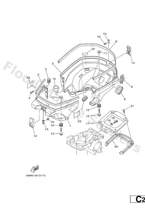 Diagram for BOTTOM COWLING