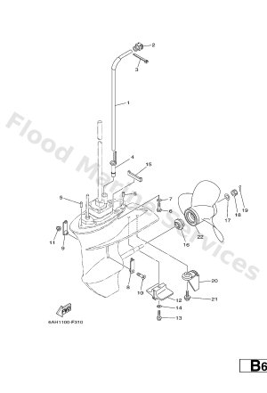 Diagram for LOWER CASING & DRIVE 2