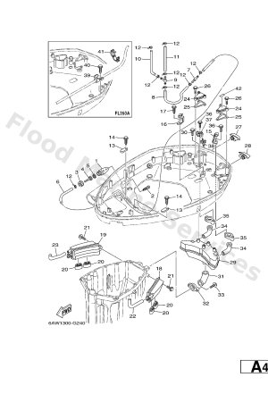 Diagram for BOTTOM COWLING 2