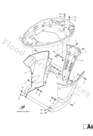 Diagram for BOTTOM COWLING 3