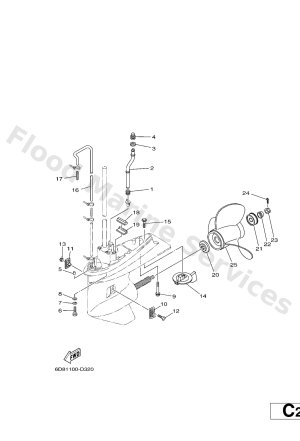 Diagram for LOWER CASING & DRIVE 2