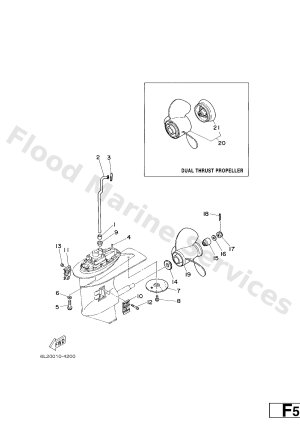 Diagram for LOWER CASING & DRIVE 2