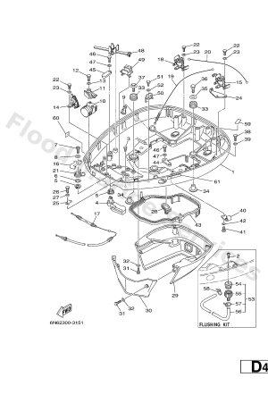 Diagram for BOTTOM COWLING