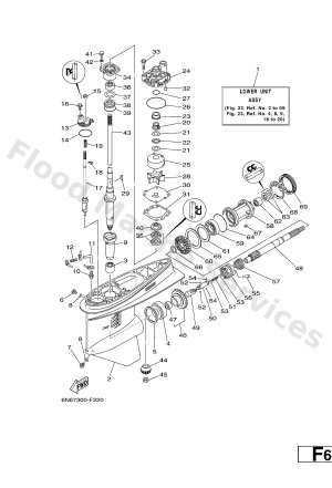 Diagram for LOWER CASING & DRIVE 1